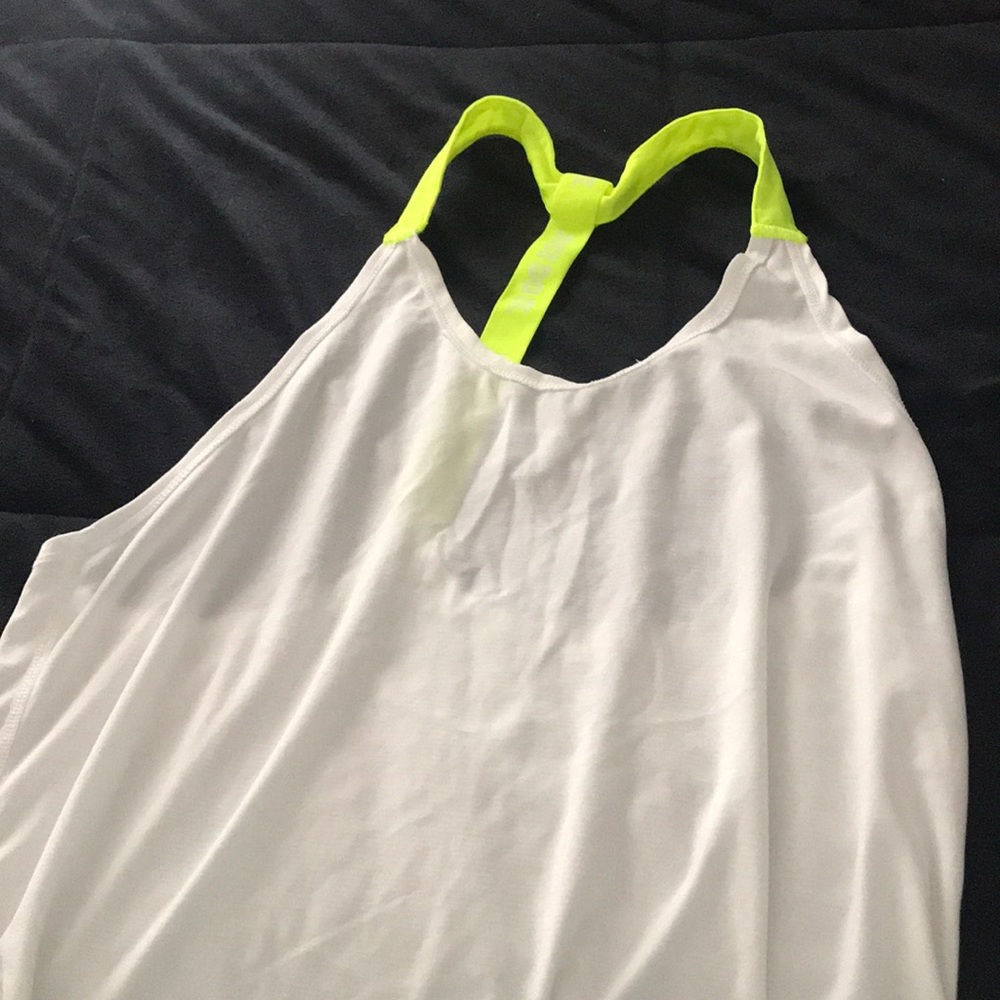Nike tank white/yellow